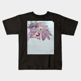 Purple Girl with Roses (Pride) Kids T-Shirt